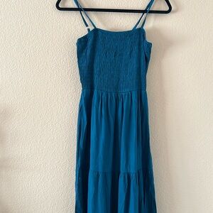 Fashion Smocked Maxi Dress